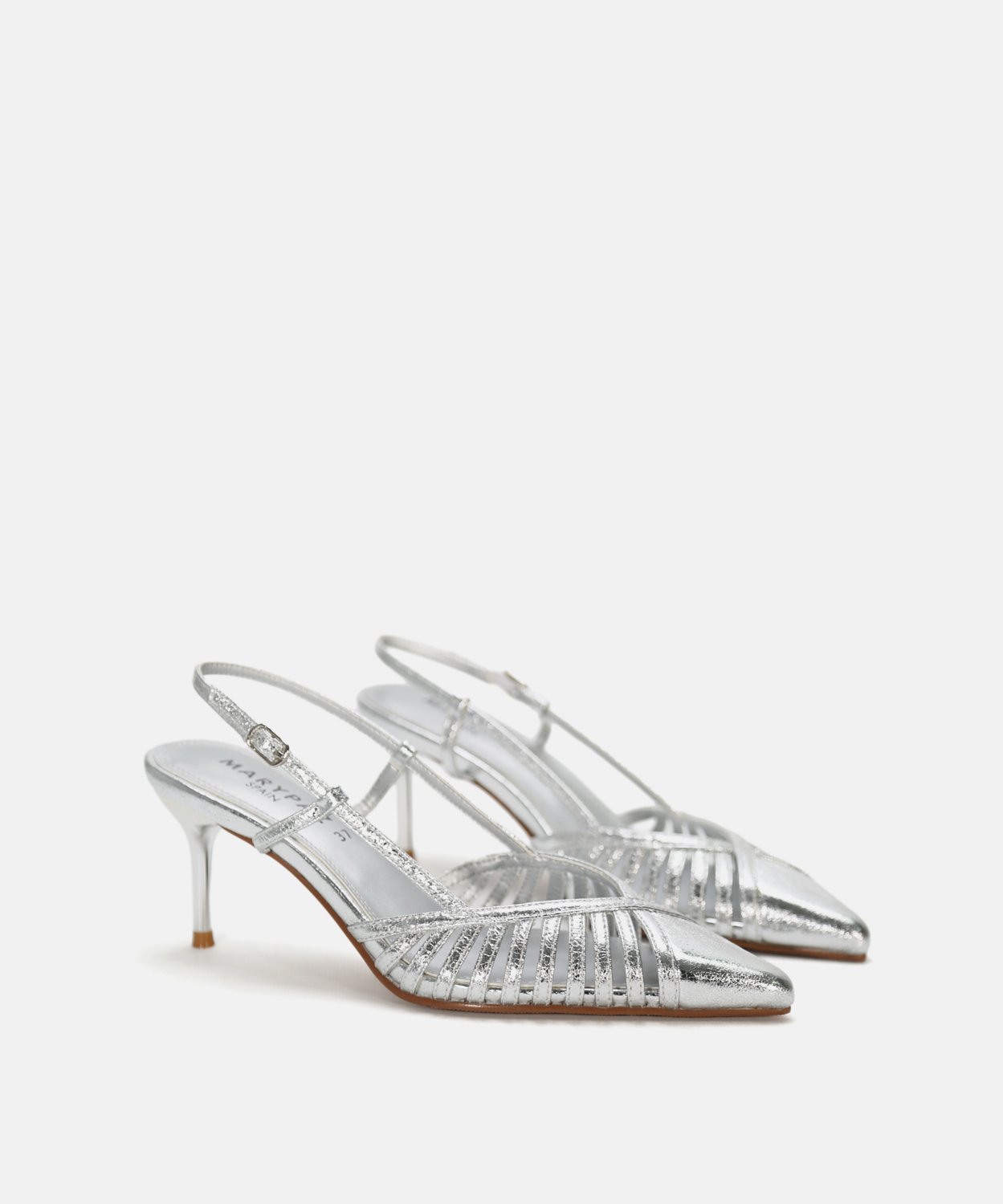 Zapato tac&oacute;n fino tiras image number null